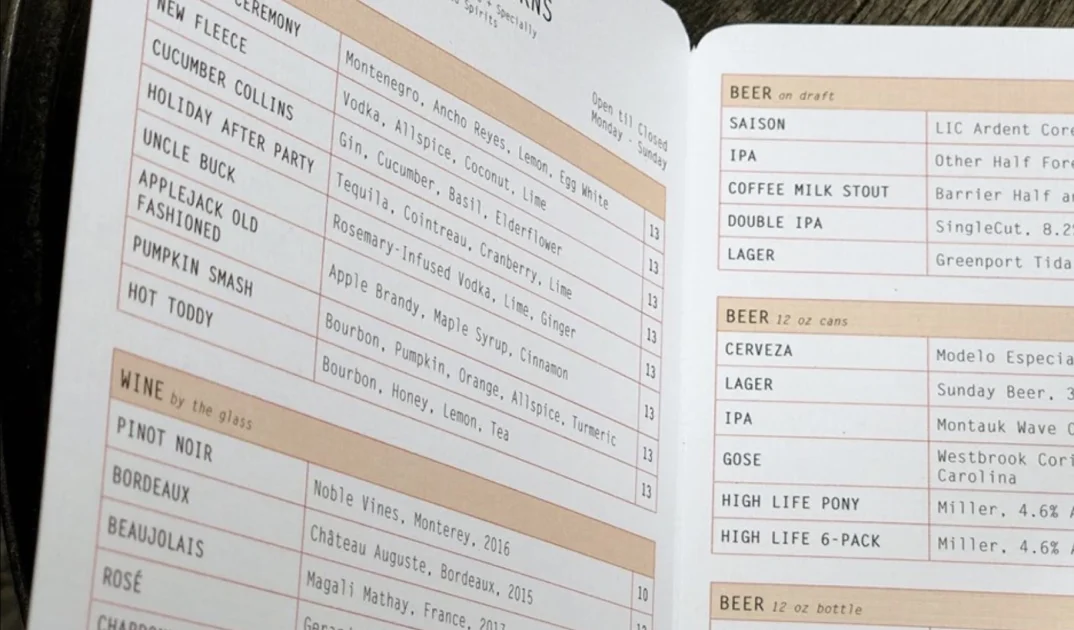 What to Consider when ordering Menus